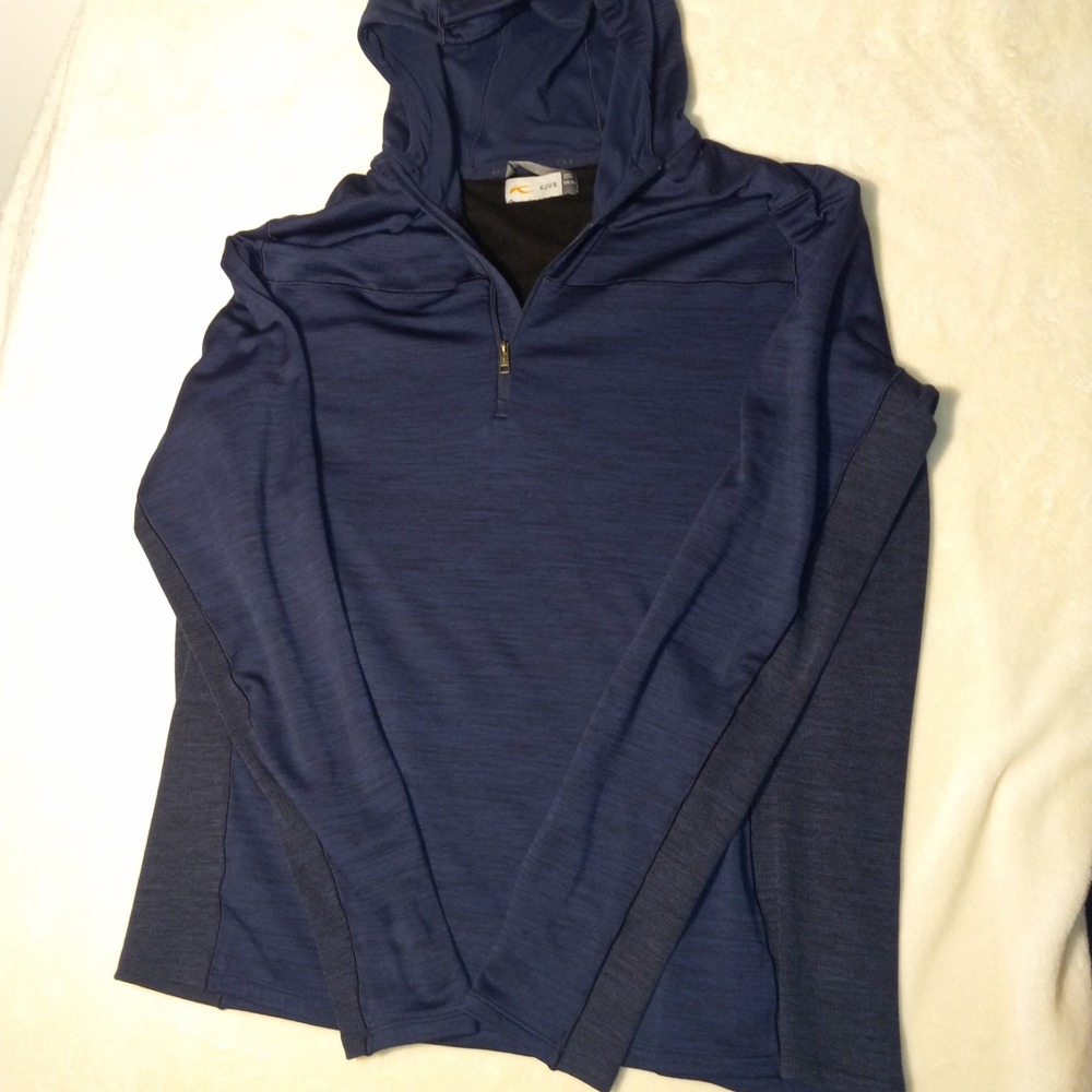 Kjus Mens BLUE 1/4 Zip Pullover Hoodie 325-2B9-LK3 JOGER RUNNER